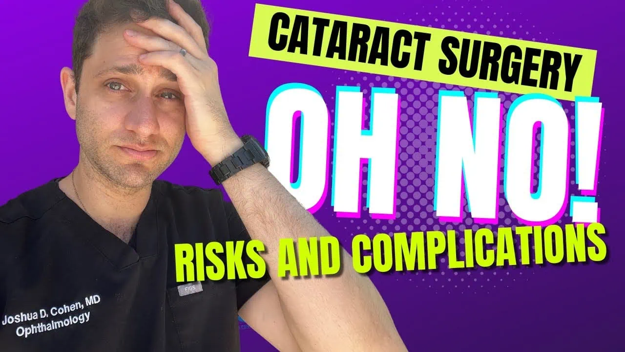 Cataract Surgery risks and complications slide